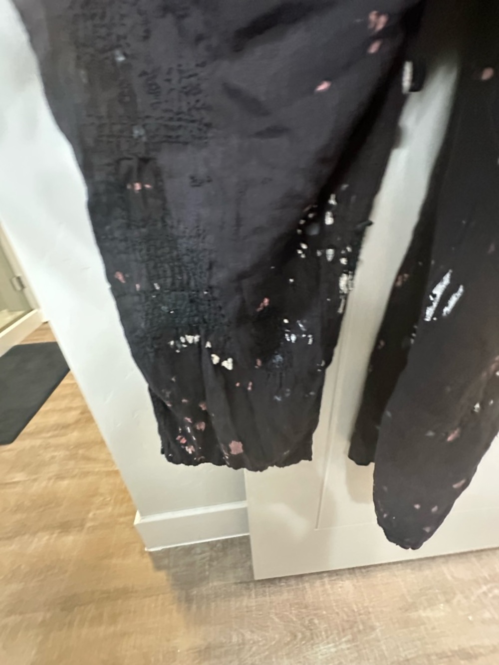 NWT Magnolia Pearl Black Peace  Paint-Splatter Overalls - Picture 9 of 13